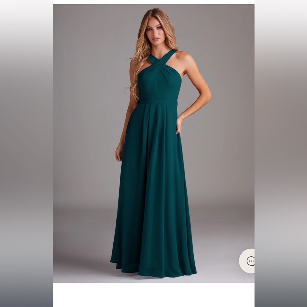 Azazie Dixie Dress in Pine Custom A8